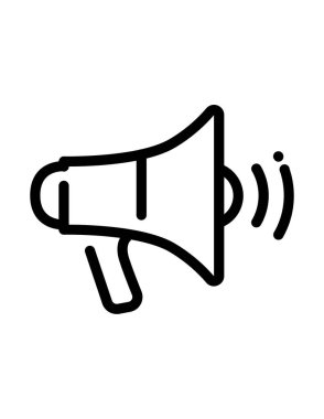 promosyon, promosyon, megafon vektör simgesi 