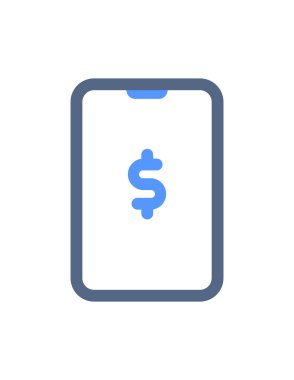 mobile, banking, internet icon vector illustration