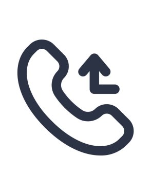 Cevapsız arama simgesi, vektör çizim