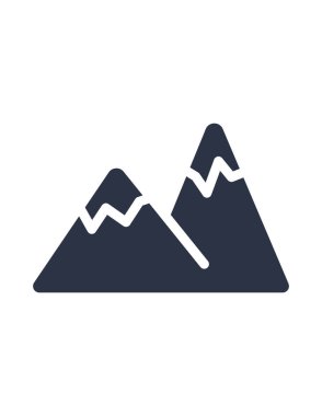 mountains landscape icon vector illustration
