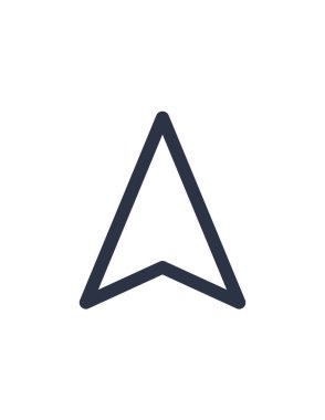 navigasyon, yukarı, imleç, ok ve işaretçinin vektör çizimi