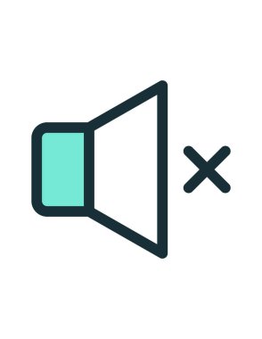 hoparlör çizgisi vektör simgesi yok