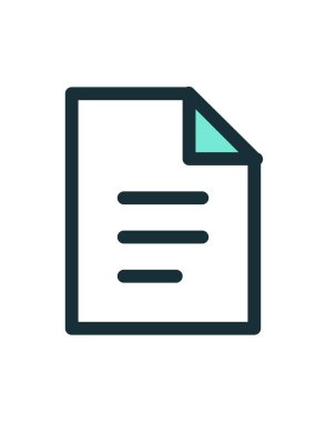 Not simgesi. vektör illüstrasyonu