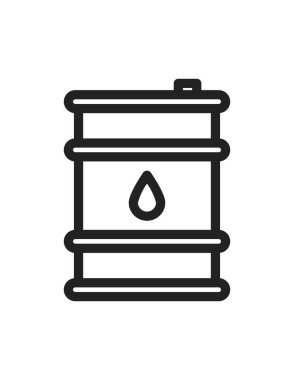 Petrolün vektör çizimi, varil simgesi