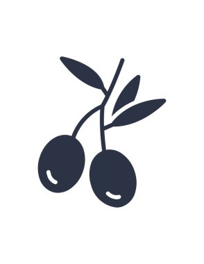 zeytin ikonu vektör illüstrasyonu