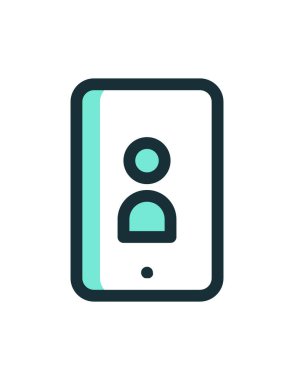 kullanıcı simgesi, vektör illüstrasyonu. düz tasarım biçimi