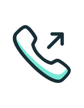 Telefon, telefon, çağrı vektör illüstrasyonu 