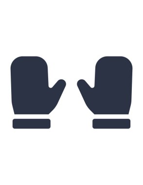 Eldiven simgesinin vektör çizimi