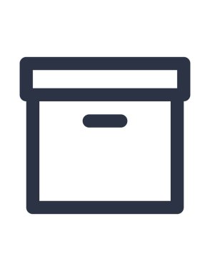 Kutunun vektör illüstrasyonu, izleme 