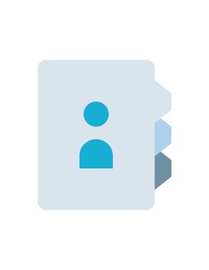 Telefon numaraları defterinin vektör illüstrasyonu 