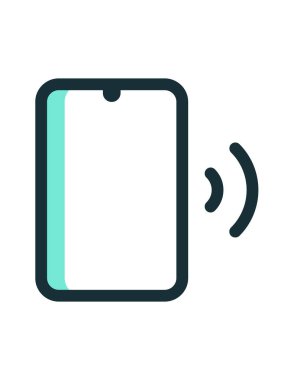 mobil, aygıt, akıllı telefonun vektör simgesi