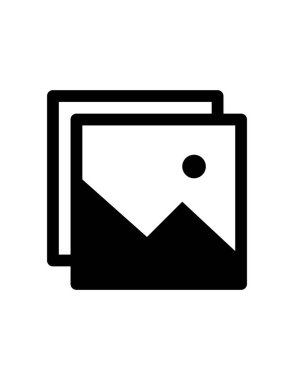 Fotoğraf simgesinin vektör illüstrasyonu