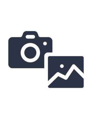 Fotoğraf makinesi simgesi. düz tasarım biçimi