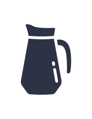 Kahve ısıtıcısı ikon vektör illüstrasyonu