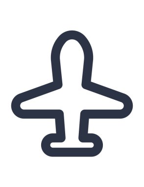 düzlem simgesinin vektör illüstrasyonu