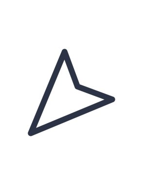 İşaretçinin vektör çizimi, aşağı, sol, navigasyon, ok