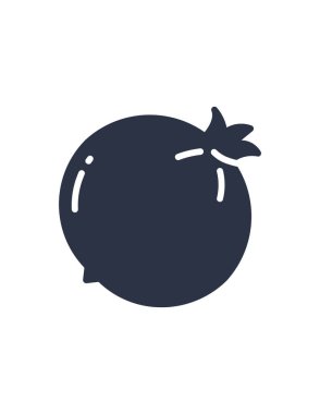 Nar simgesinin vektör illüstrasyonu