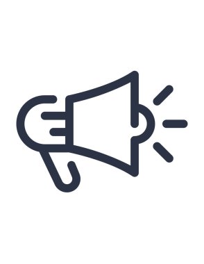 promosyon, promosyon, megafon vektör simgesi 