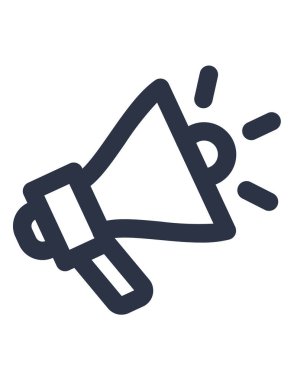 promosyon, promosyon, megafon vektör simgesi 