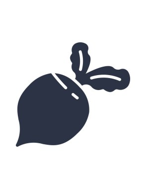 Turp simgesinin vektör illüstrasyonu