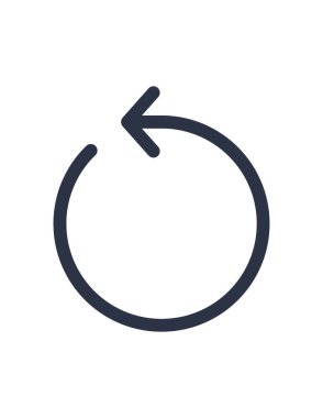 Okun vektör çizimi, güncelleme, tazeleme, yeniden yükleme, yeniden oynatma, sıfırlama