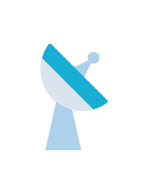 Uydu simgesinin vektör illüstrasyonu