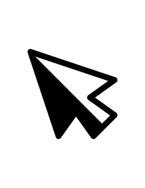 seçili, imleç, tıklama, ok vektör illüstrasyonu