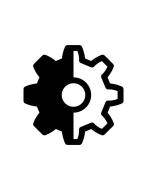 dişli simgesi vektör illüstrasyonu