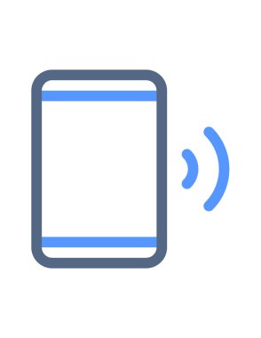 Cep telefonu aramasının vektör illüstrasyonu