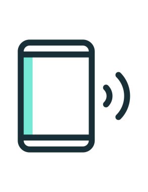 Cep telefonu aramasının vektör illüstrasyonu