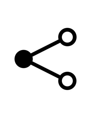 paylaşımlı simge vektör illüstrasyonu