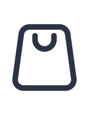 Alışveriş ve poşetin vektör illüstrasyonu