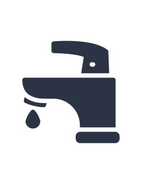 Musluk simgesi vektör illüstrasyonu