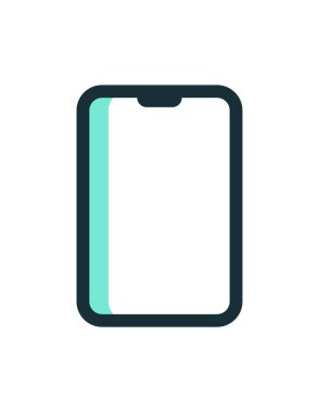 mobil, aygıt, akıllı telefonun vektör simgesi