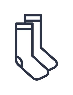 Çorap simgesinin vektör illüstrasyonu 