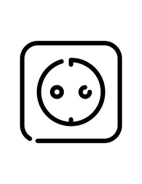 soket simgesi. vektör illüstrasyonu