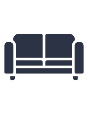 kanepe ikonu vektör illüstrasyonu