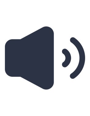 Hacim simgesi, vektör illüstrasyonu. düz tasarım biçimi