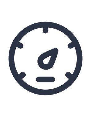 Hız göstergesi simgesinin vektör illüstrasyonu