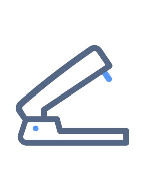 Modern ofis zımba simgesinin vektör illüstrasyonu