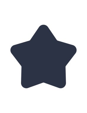 Yıldız simgesinin vektör illüstrasyonu