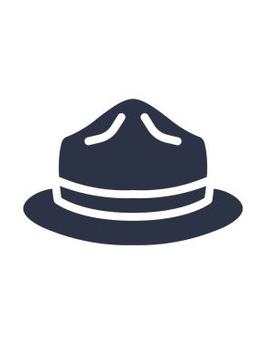 Şapka simgesinin vektör illüstrasyonu