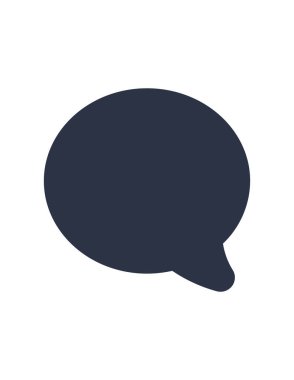 Sohbet mesajı bildiriminin basit vektör simgesi, e- posta düğmesi