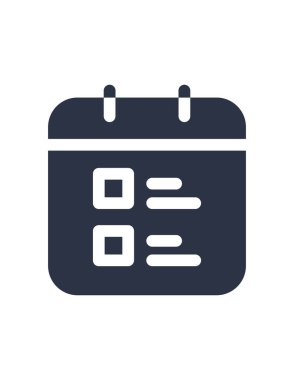 Takvim simgesi. vektör illüstrasyonu