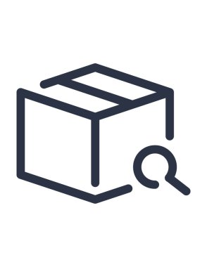 Kutunun vektör illüstrasyonu, izleme 