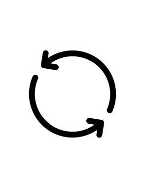 Okların vektör çizimi, güncelleme, tazeleme, yeniden yükleme, yeniden oynatma, yeniden başlatma