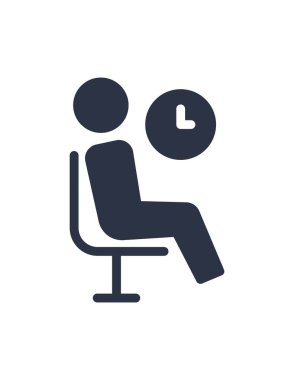 Vektör illüstrasyonu bekleniyor. düz tasarım biçimi