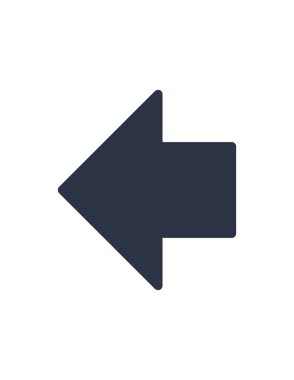 Yol bulmanın vektör çizimi, sol, yön, ok, geri