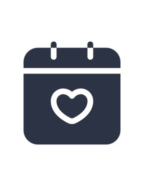 Takvim simgesinin vektör illüstrasyonu 