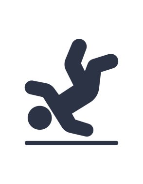 Kaygan zemin yol vektör simgesi